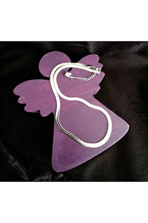 Italyan Çelik Silver Kolye