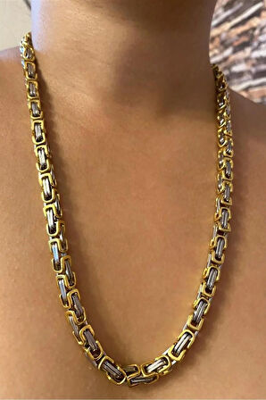 Kral Model Erkek Çelik Zincir Kolye Erkeğe Sevgiliye Hediye Ck11t