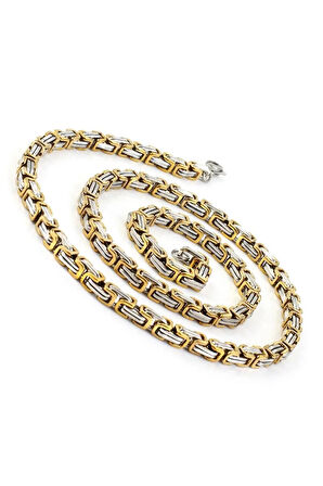 Kral Model Erkek Çelik Zincir Kolye Erkeğe Sevgiliye Hediye Ck11t