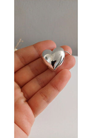 ÇELİK KOLYE KALP BOMBE  KADIN KOLYE  TREND 316 L ÇELİK VİP KOLYE 45CM ANTİALERJİK