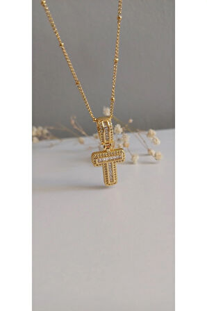 HARF KOLYE ÇELİK KADIN T HARFİ BALON HARF TAŞLI NAZAR BONCUKLU TREND 316 L ÇELİK VİP KOLYE