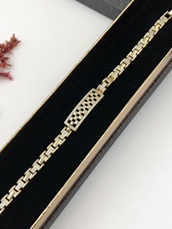 Şıklığın Tamamlayıcısı! Xuping Altın Renk Kadın Bileklik 14 K Gold Renk 17+2 Cm kutulu Renk Atmaz