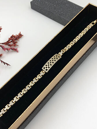 Şıklığın Tamamlayıcısı! Xuping Altın Renk Kadın Bileklik 14 K Gold Renk 17+2 Cm kutulu Renk Atmaz