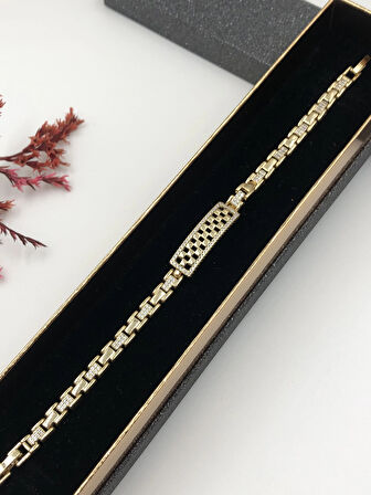 Şıklığın Tamamlayıcısı! Xuping Altın Renk Kadın Bileklik 14 K Gold Renk 17+2 Cm kutulu Renk Atmaz