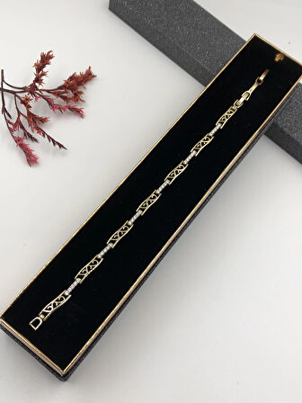 Şıklığın Tamamlayıcısı! Xuping Altın Renk Kadın Bileklik 14 K Gold Renk 17+2 Cm kutulu Renk Atmaz