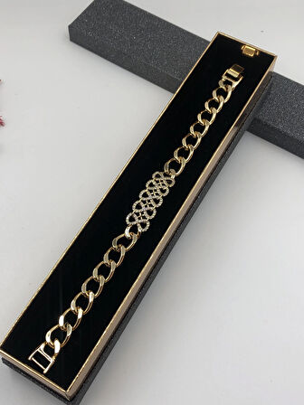 Şıklığın Tamamlayıcısı! Xuping Altın Renk Kadın Bileklik 14 K Gold Renk 17+2 Cm kutulu Renk Atmaz
