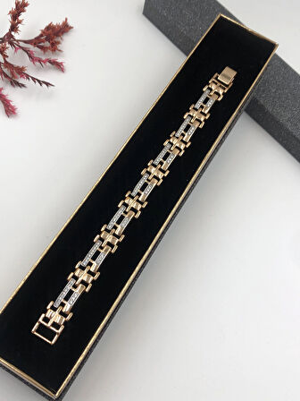 Şıklığın Tamamlayıcısı! Xuping Altın Renk Kadın Bileklik 14 K Gold Renk 17 Cm kutulu Renk Atmaz