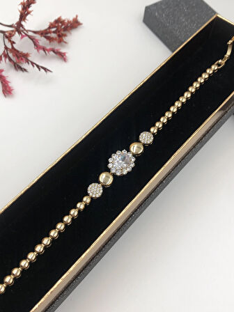 Şıklığın Tamamlayıcısı! Xuping Rose Renk Kadın Bileklik Bakır Renk 17+2 Cm kutulu Renk Atmaz