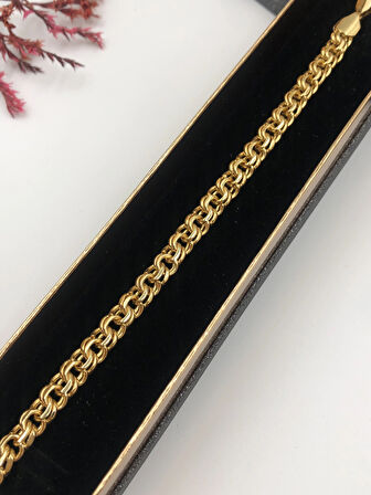 Şıklığın Tamamlayıcısı! Xuping Rose Renk Kadın Bileklik Bakır Renk 19 Cm kutulu Renk Atmaz