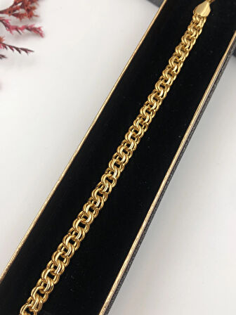 Şıklığın Tamamlayıcısı! Xuping Rose Renk Kadın Bileklik Bakır Renk 19 Cm kutulu Renk Atmaz