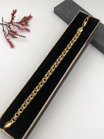 Şıklığın Tamamlayıcısı! Xuping Rose Renk Kadın Bileklik Bakır Renk 19 Cm kutulu Renk Atmaz