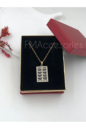 Çelik Kadın Kolye Paslanmaz Çelik 14k Gold Kadın 45 cm Kolye Antialerjik HEDİYE KUTULU