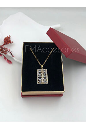 Çelik Kadın Kolye Paslanmaz Çelik 14k Gold Kadın 45 cm Kolye Antialerjik HEDİYE KUTULU