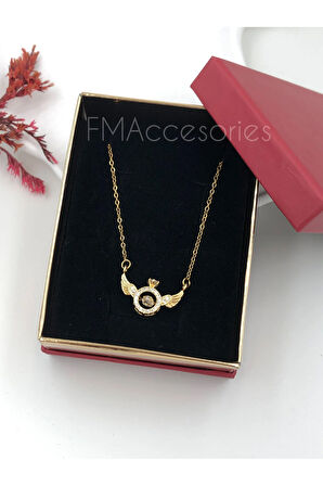 Çelik Kadın Kolye Paslanmaz Çelik 14k Gold Kadın 45 cm Kolye Antialerjik HEDİYE KUTULU