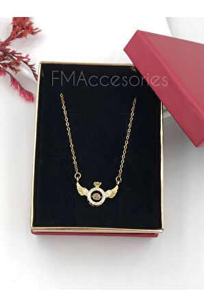 Çelik Kadın Kolye Paslanmaz Çelik 14k Gold Kadın 45 cm Kolye Antialerjik HEDİYE KUTULU