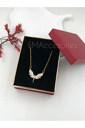 Çelik Kadın Kolye Paslanmaz Çelik 14k Gold Kadın 45 cm Kolye Antialerjik HEDİYE KUTULU