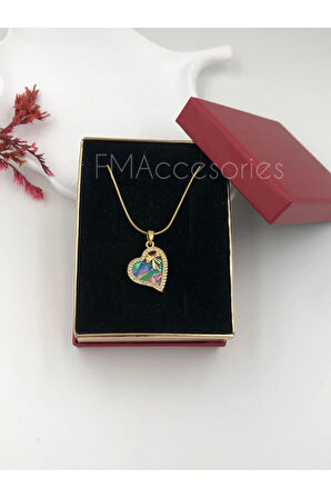 Çelik Kadın Kolye Paslanmaz Çelik 14k Gold Kadın 45 cm Kolye Antialerjik HEDİYE KUTULU