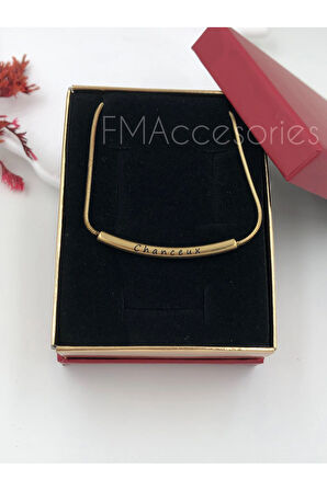 Çelik Kadın Kolye Paslanmaz Çelik 14k Gold Kadın 45 cm Kolye Antialerjik HEDİYE KUTULU