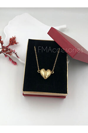 Çelik Kadın Kolye Paslanmaz Çelik 14k Gold Kadın 45 cm Kolye Antialerjik HEDİYE KUTULU