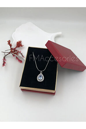 Çelik Kadın Kolye Paslanmaz Gümüş Renk 45 cm Antialerjik HEDİYE KUTULU