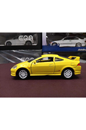 Honda Integra Type 1/36 Ölçek Çek Bırak Diecast Model (sarı)