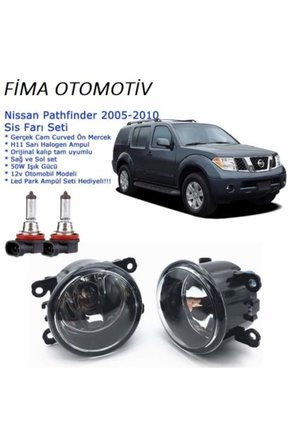 8200074008-camlı Sağ+Sol Nissan Pathfinder 2005 Sis Farı Set Oem: 8200074008 Uyumlu