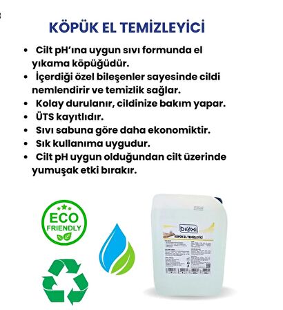 Bioxi ® Foam Köpük Sabun 5 LT