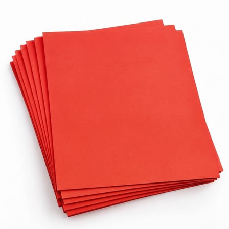 Kırmızı  Fon Kartonu 50x70 cm – 10’lu Paket, Renkli Fon Kağıdı, El İşi, Okul ve Sanat Etkinlikleri İçin