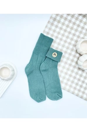 3 Çift Kadın Organik Pamuklu Lambswool Çorap Seti
