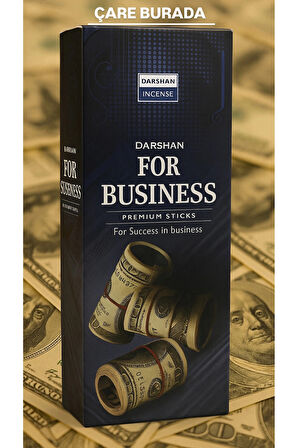Darshan Incense - For Business 20'li Çubuk Tütsü (Müşteri & Bolluk & Bereket)