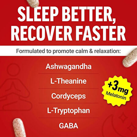 Force Factor Test X180 PM Testo Booster for Men Sleep and Recovery Gaba+Theannie+Boron+Arginine 120