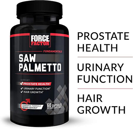 Force Factor Fundamentals Saw Palmetto 610 mg 60 Capsules