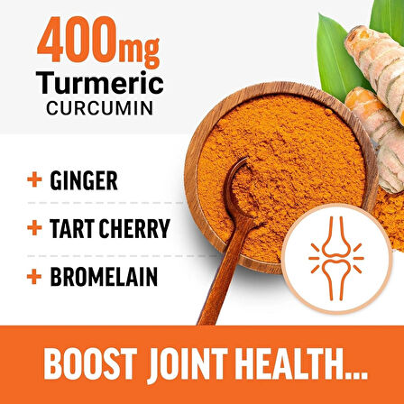 FORCE FACTOR Better Turmeric Zerdeçal 400mg with Black Pepper & Ginger 60 Turmeric Chews