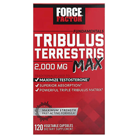 Force Factor Fundamentals Tribulus Terrestris Max 120 Vegetable Caps