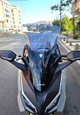MOTOCAM Honda Forza Siperlik Ön Cam 2021-2025 Model 60cm Füme Renkli 4mm