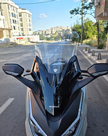 MOTOCAM Honda Forza Siperlik Ön Cam 2021-2025 Model 60cm Şeffaf Renkli 4mm