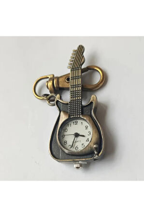 Klasik Vintage Gitar Cep Saati