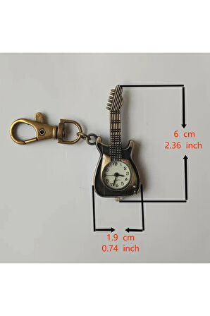 Klasik Vintage Gitar Cep Saati