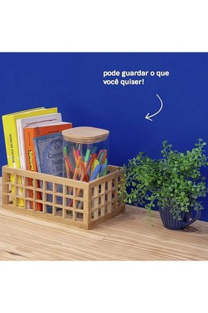 LeylArt Bambu Organizer Sepet Kahverengi (3 Lü Set)