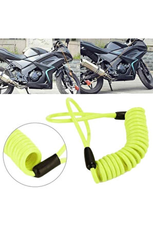 Motosiklet Disk Kilidi Güvenlikli Hatırlatma Kablosu 1 Metre 50 Cm (150cm) Motor Bisiklet Kablosu