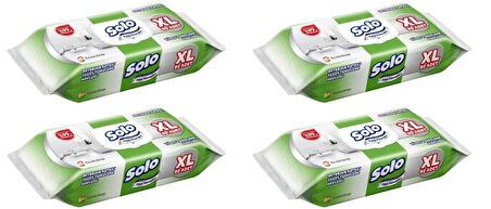Solo Tüm Yüzeyler Islak Temizleme Havlusu XL 80 Yaprak 4 ADET