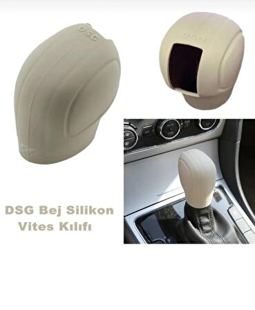 Silikon DSG Otomatik Vites Topuzu Kılıfı Bej Renk