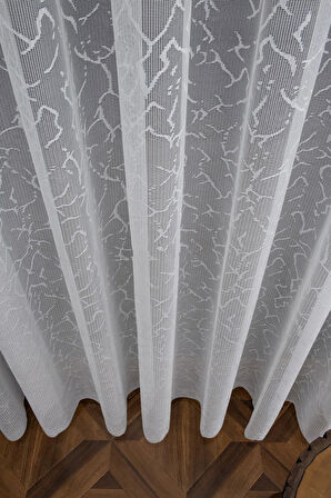 Yosun Model Desen Tasarım Tül Perdesi 1e 2kat Pileli Ütü Istemez Tül