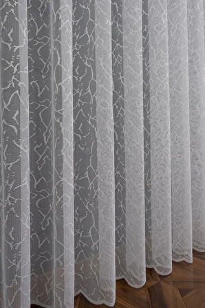 Yosun Model Desen Tasarım Tül Perdesi 1e 2kat Pileli Ütü Istemez Tül