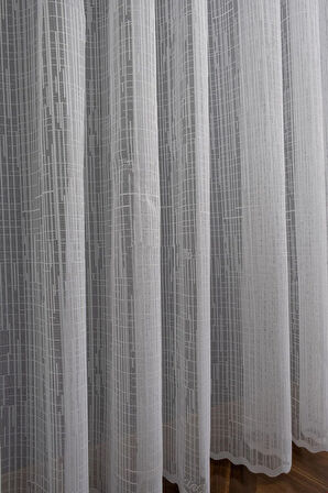 Farbateks Dikim Işın Model Desen Tasarım 2kat Pileli Ütü Istemez Tül Perde