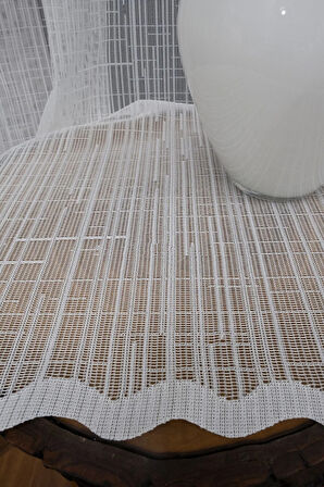 Farbateks Dikim Işın Model Desen Tasarım 2kat Pileli Ütü Istemez Tül Perde