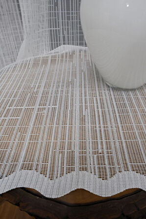 Farbateks Dikim Işın Model Desen Tasarım 3kat Pileli Ütü Istemez Tül Perde