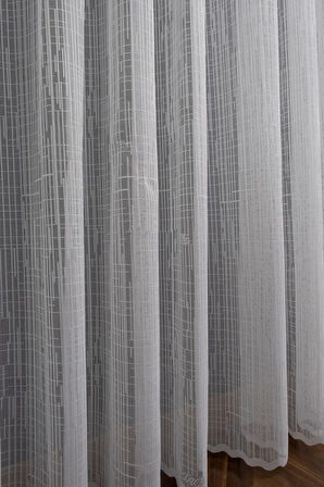 Farbateks Dikim Işın Model Desen Tasarım 3kat Pileli Ütü Istemez Tül Perde