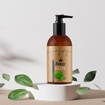 Rekze Vucut Masaj Yagı Çilek Ve Natural Aromalı Rahatlatıcı Masaj Yağı 120 Ml