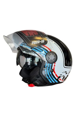 Motosiklet Kaskı Retro Tasarım ECE R-2206 Sertifikalı ( A KALİTE)